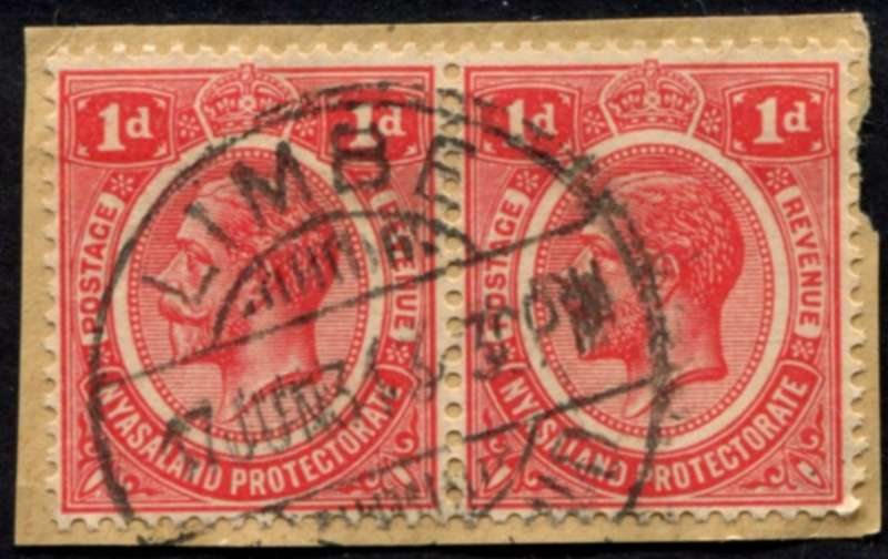 Nyasaland - Used On Piece