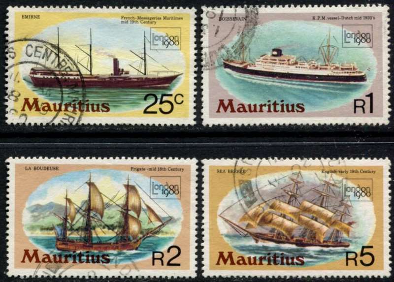Mauritius - Ships - 1980 - Used