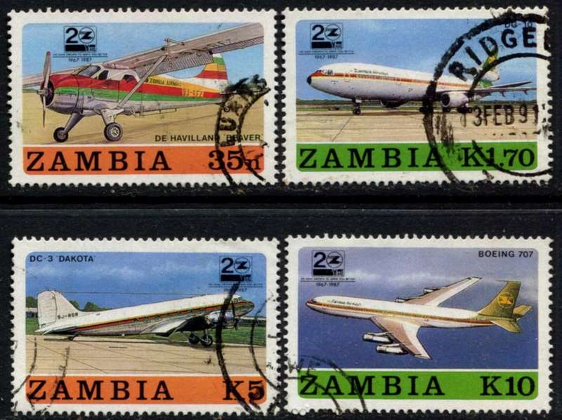 Zambia - Aircraft - 1987 - Used