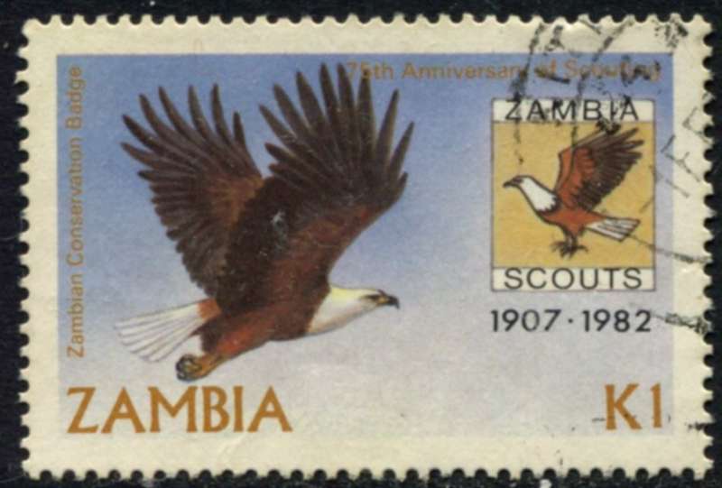 Zambia - Birds/Scouts - 1982 - Used