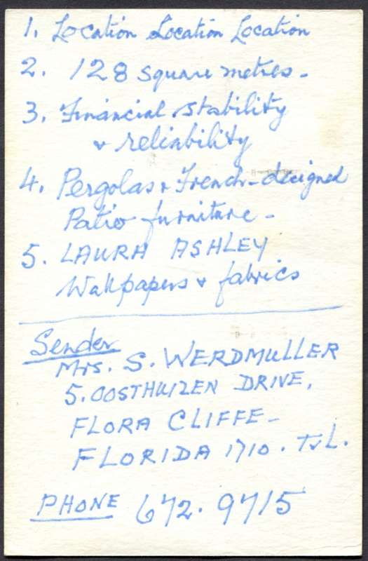 RSA - Post Card