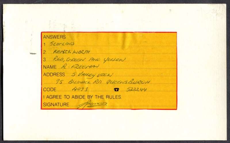 RSA - Post Card