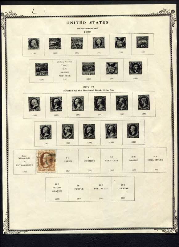 USA - 1 Stamp Mounted (Hinged) On Album Page