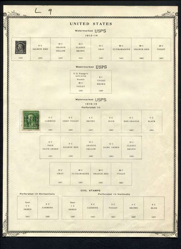 USA - 1 Stamp Mounted (Hinged) On Album Page