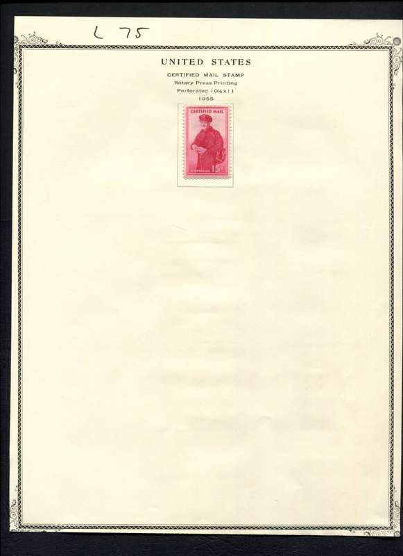 USA - 1 Stamp Mounted (Hinged) On Album Page