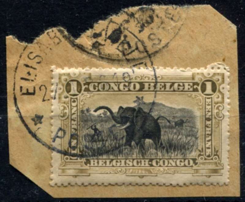 Belgium Congo - Used on Piece