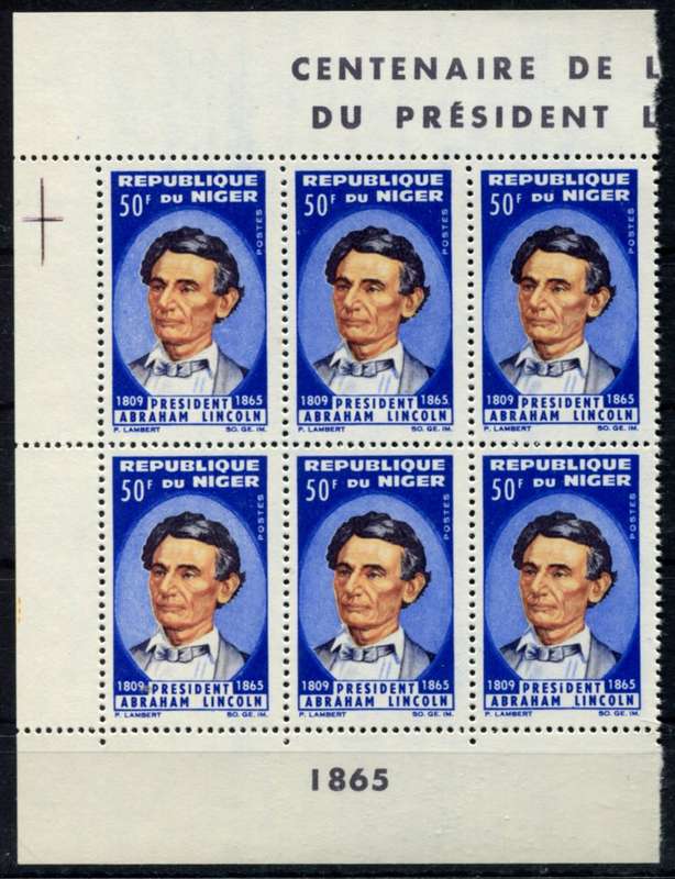 Niger - Block of 6 - 1965 - MNH