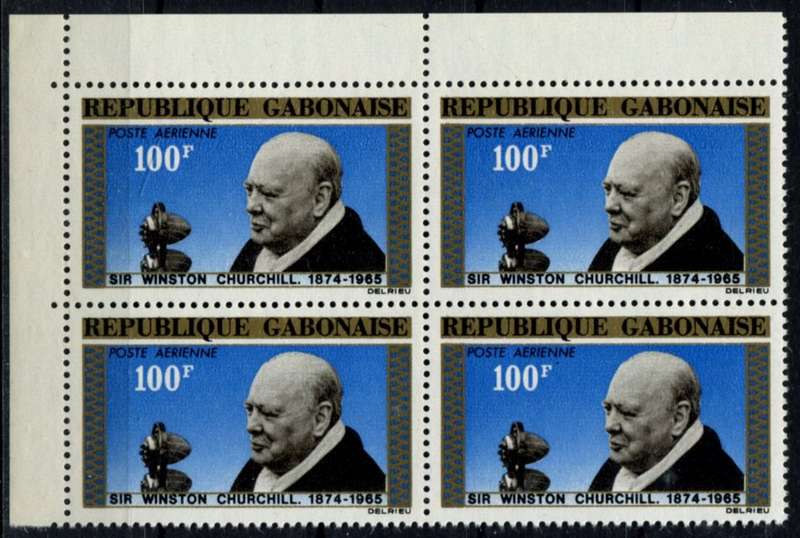 Gabon - Churchill - Block of 4 - 1965 - MNH