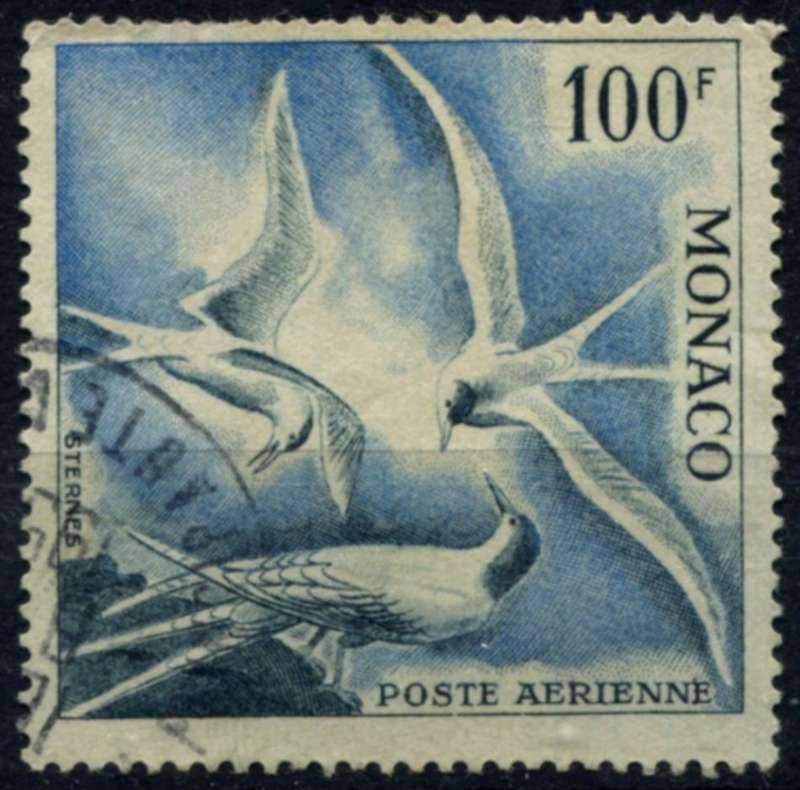 Monaco - Birds - 1955 - Used