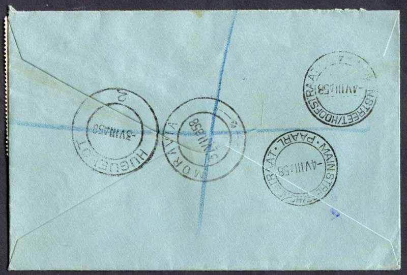 Union of SA - Cover Registered At Moravia Post Office