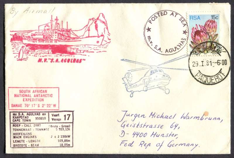 RSA - Cover Posted at Sea
