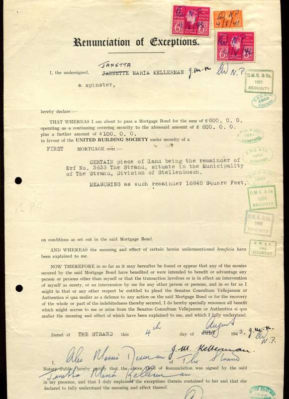 Union Of SA - Revenue Document