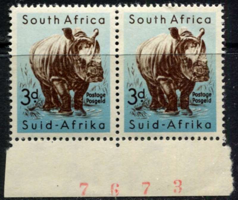 Union of SA - Sheet Number Pair - 1959 - MNH