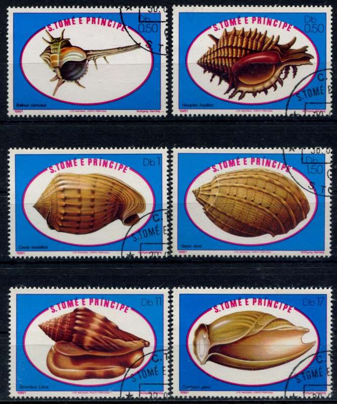 St. Thomas and Prince Islands - Shells - Used