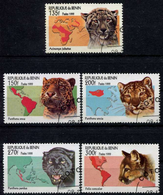 Benin - Large Cats - 1999 - Used