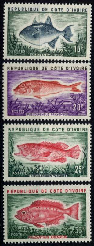 Ivory Coast - Fish - 1973 - MNH
