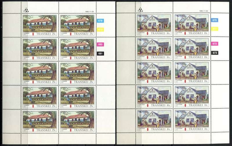 Transkei - Set of 4 Full Sheets of 10 - 1983 - MNH