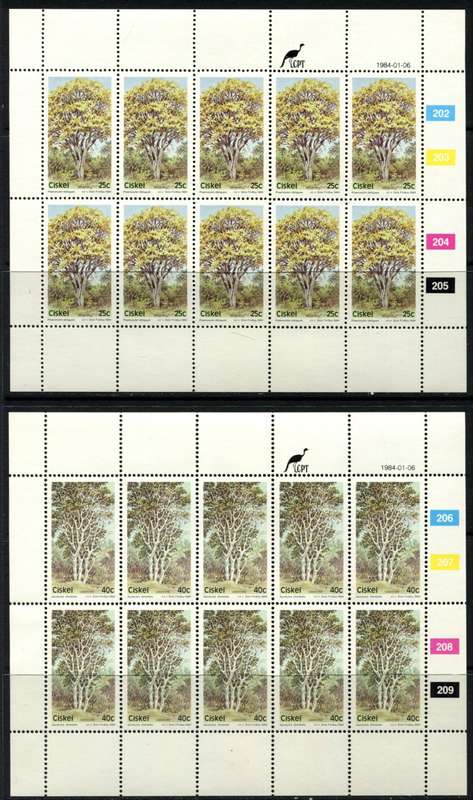 Ciskei - Set of 4 Full Sheets of 10 - 1984 - MNH