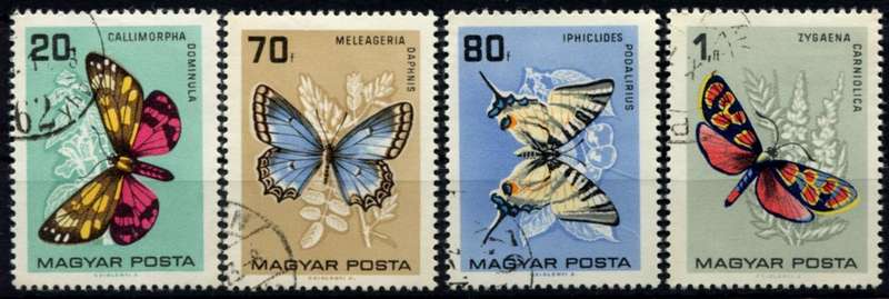 Hungary - Butterflies - 1966 - Used