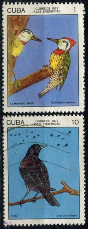 Cuba - Birds - 1977 - Used