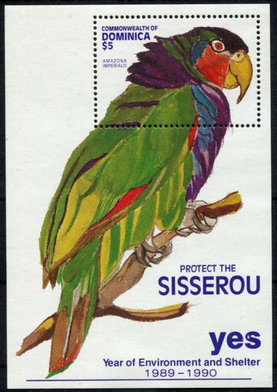 Dominica - Birds - Miniature Sheet - 1991 - MNH