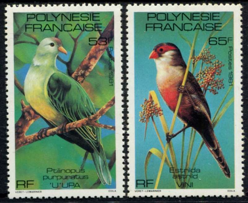 French Polynesia - Birds - 1981 - MNH