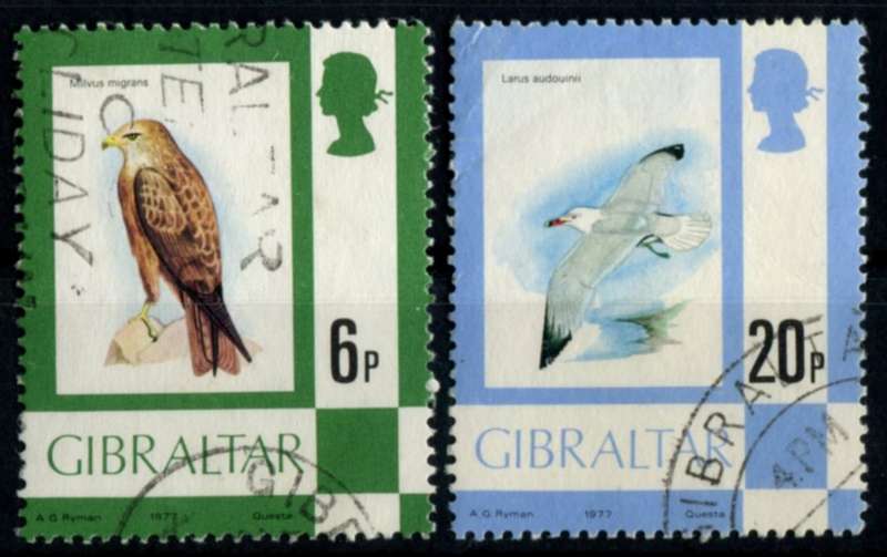 Gibraltar - Birds - 1977 - Used