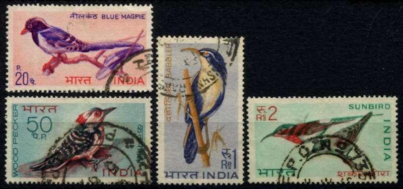 India - Birds - 1968 - Used