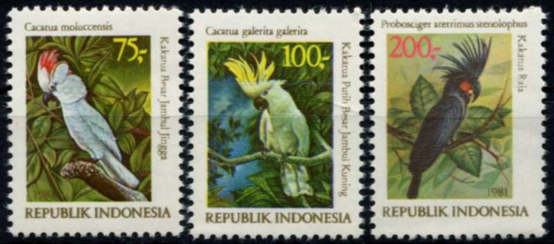 Indonesia - Birds - 1981 - MNH