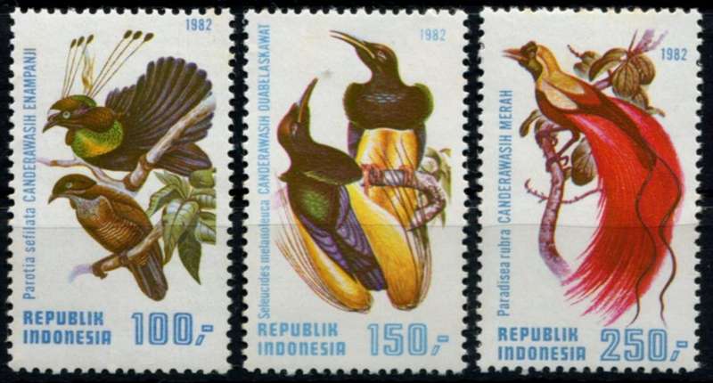 Indonesia - Birds - 1982 - MNH