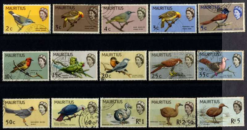 Mauritius - Birds - 1965 - Used - Toned