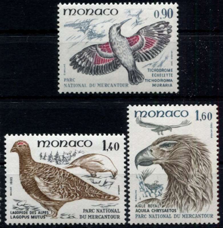 Monaco - Birds - 1982 - MNH