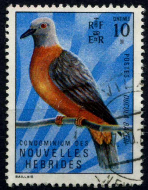 New Hebrides (French) - Birds - 1972 - Used