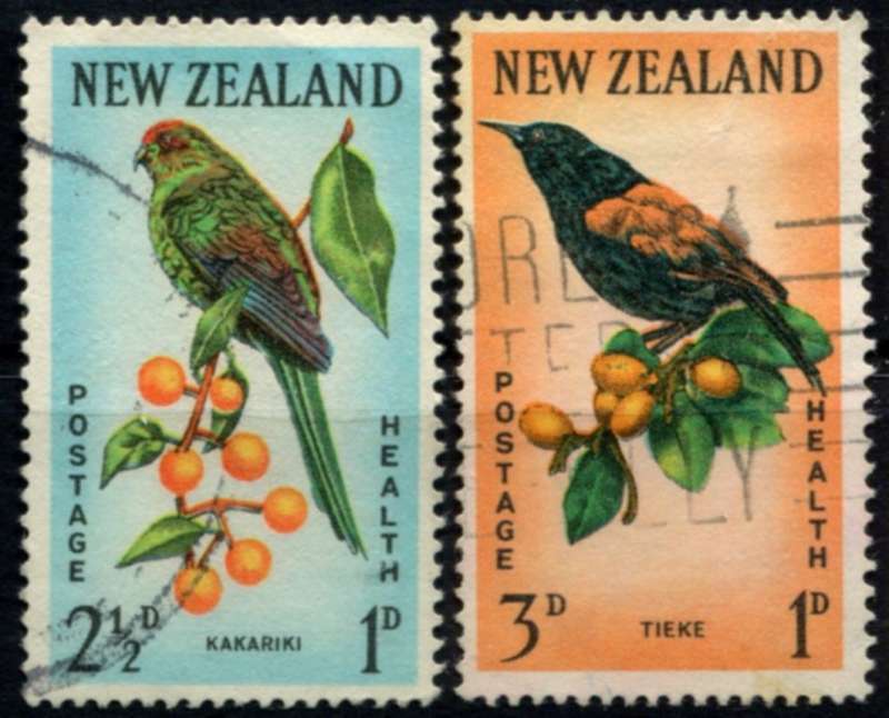New Zealand - Birds - 1963 - Used