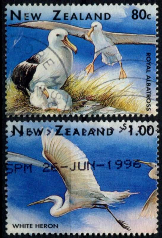 New Zealand - Birds - 1996 - Used