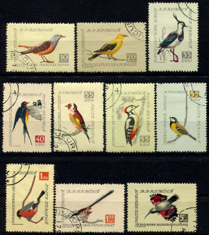 Romania - Birds - 1959 - Used