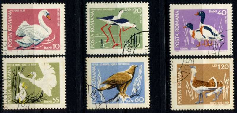Romania - Birds - 1968 - Used