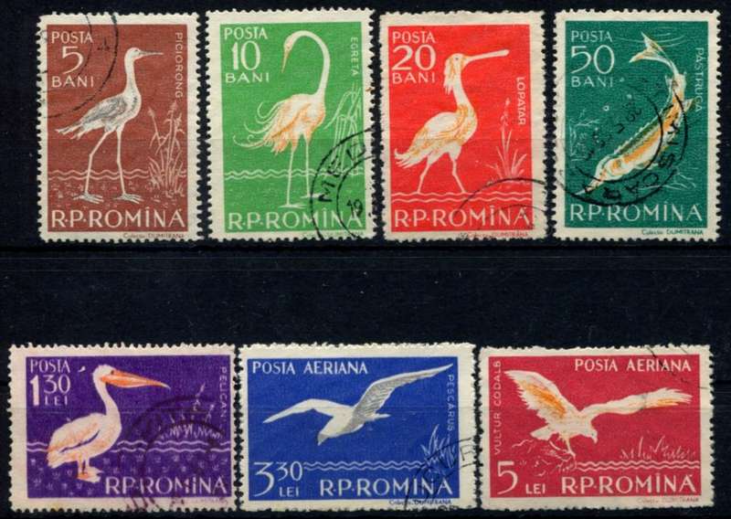 Romania - Birds - 1957 - Used