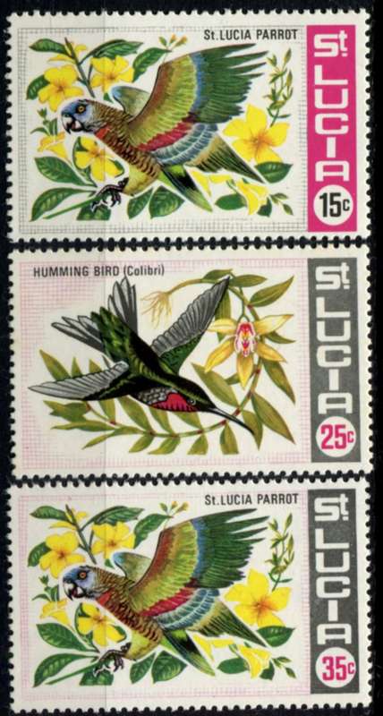 St. Lucia - Birds - 1969 - MNH