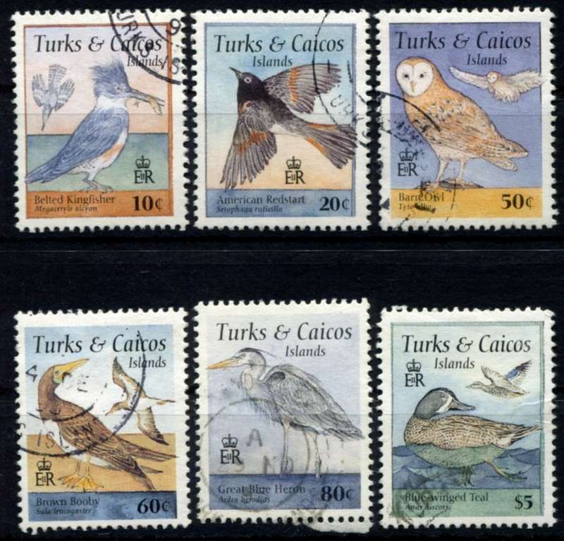 Turks and Caicos - Birds - 1995 - Used