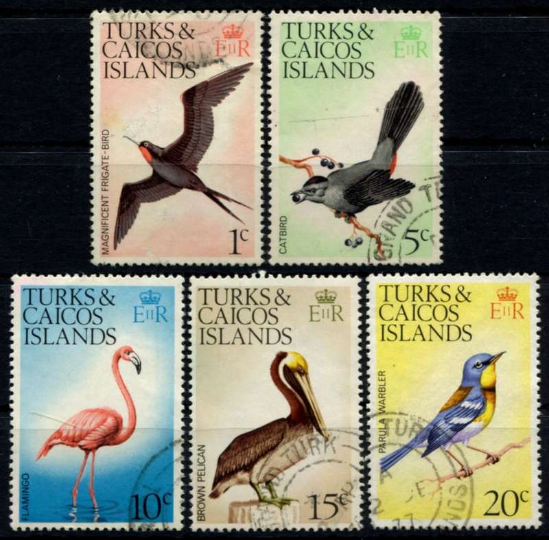 Turks and Caicos - Birds - 1973 - Used