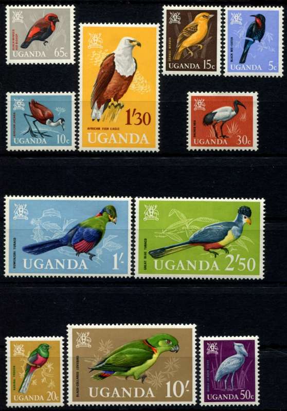 Uganda - Birds - 1965 - MM