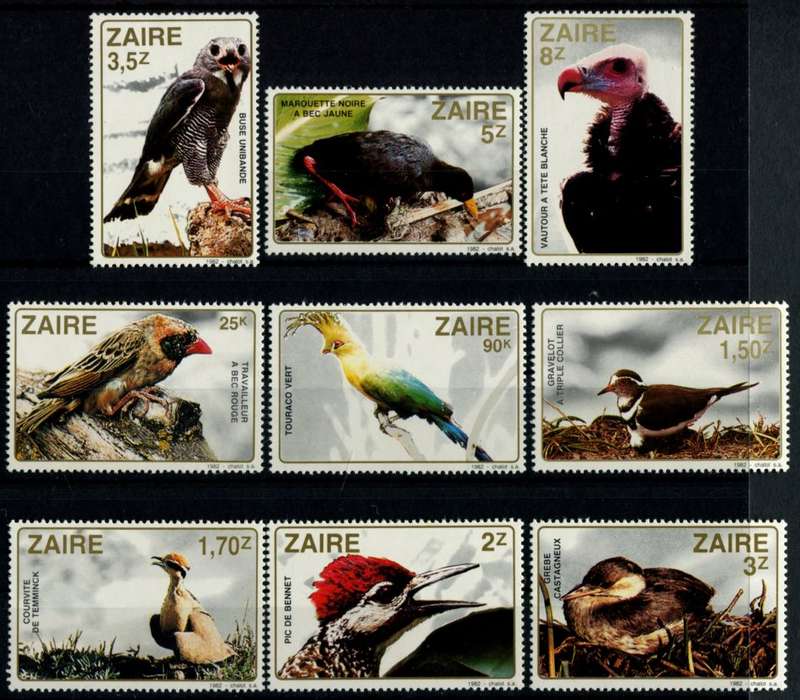 Zaire - Birds - 1982 - MNH