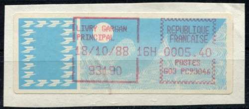 France - Machine Label Used on Piece