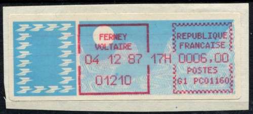 France - Machine Label Used on Piece
