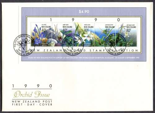 New Zealand - Miniature Sheet FDC - 1990