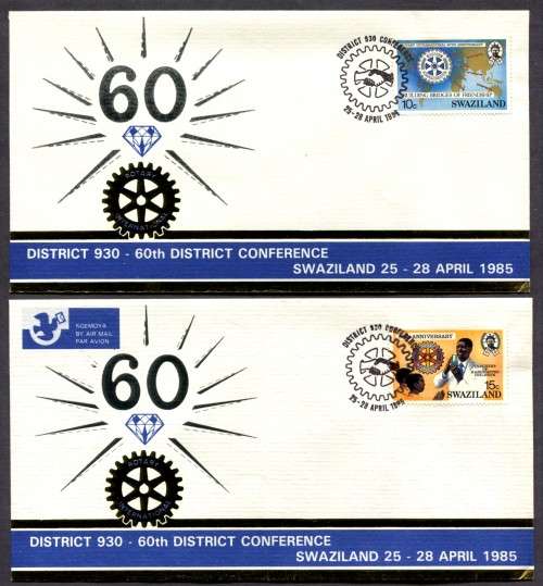 Swaziland - 2 X Covers - 1985
