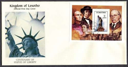 Lesotho - 1 X Miniature Sheet FDC - 1986
