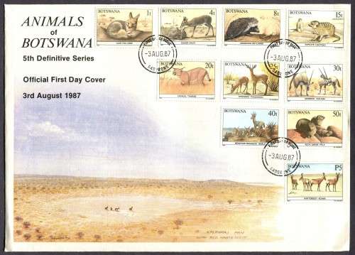 Botswana - 2 x  FDC - 1987