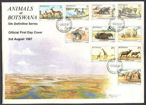 Botswana - 2 x  FDC - 1987